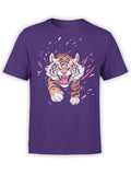 FANTUCCI Tiger T-Shirt Collection | Purple Pounce Tiger T-Shirt | Unisex