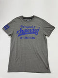 Superdry Men's Gray Graphic Print Crew Neck T-Shirt Size L