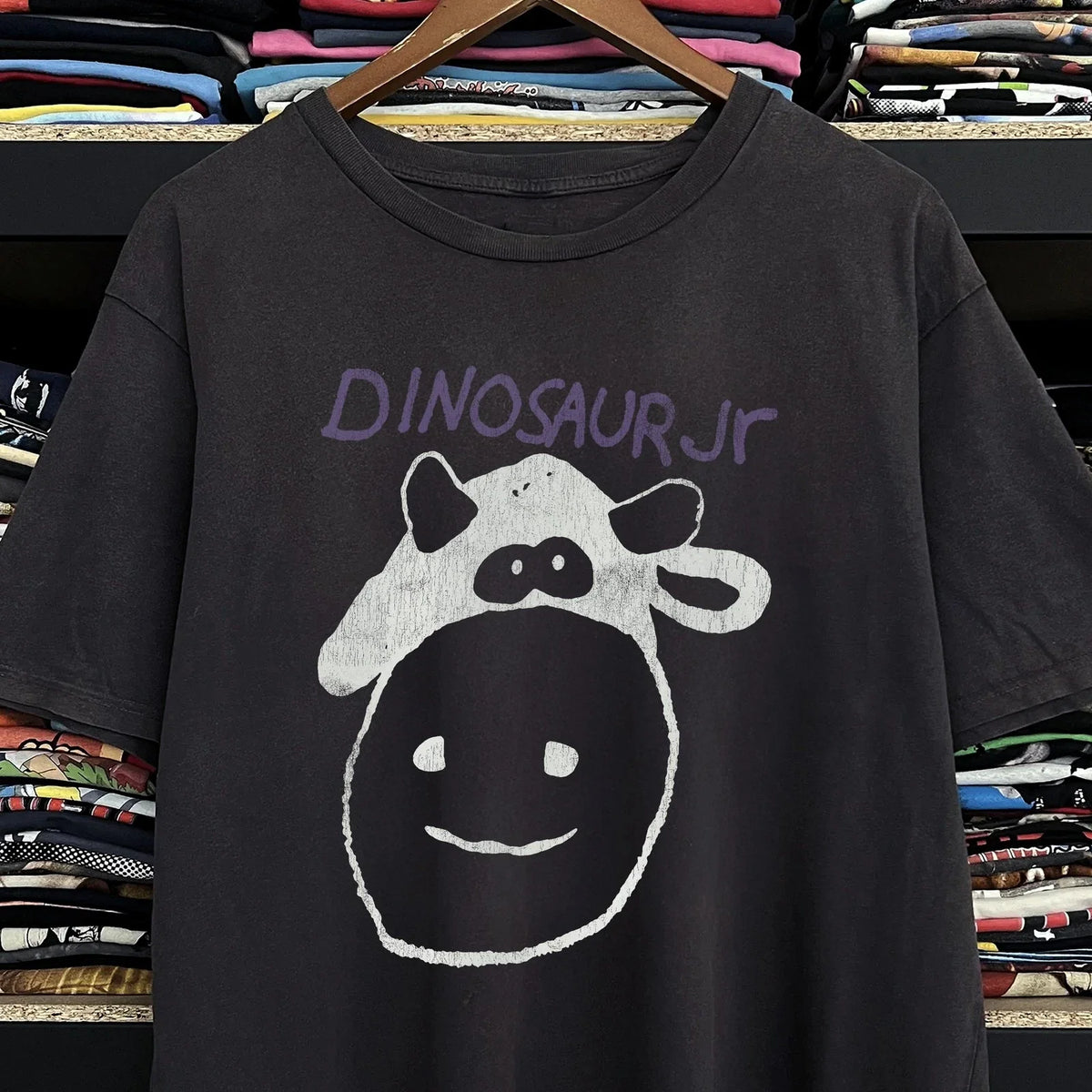 90s Dinosaur Jr Cow Classic T-Shirt Black XL