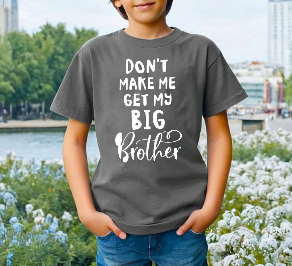 DON'T MAKE ME Casual Simple Big Letter Print  Cute Children Top Tee