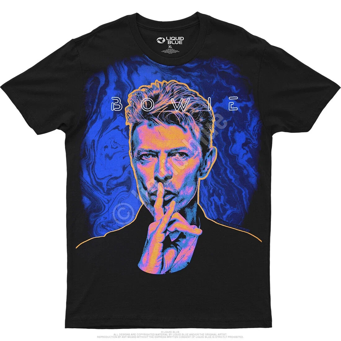 DAVID BOWIE-SHHH-BLACK T-SHIRT S-M-L-XL-XXL Eno, Fripp