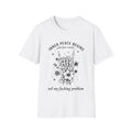 Inner Peace Skull floral illustration T-Shirt | Funny Sarcastic Tee