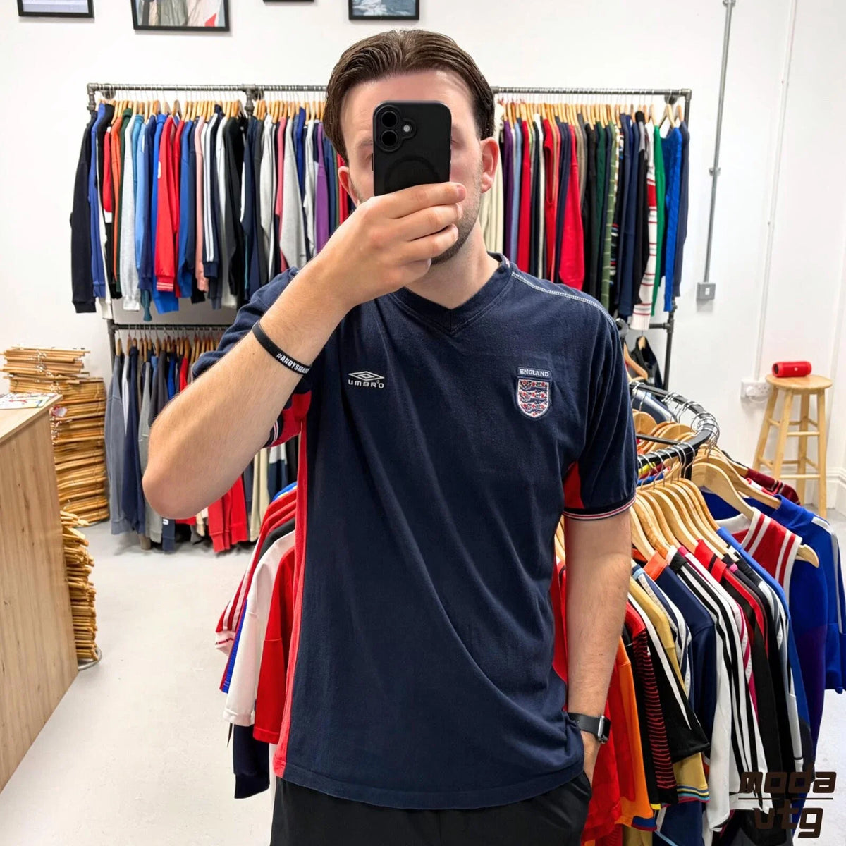 Vintage Y2K England T-Shirt Navy XL Retro Unisex Umbro