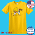 Speedy Gonzales And Slow Poke Rodriguez Cartoon Yellow Size S-5XL