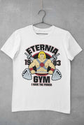 Retro Cartoon T Shirt Eternia Gym Man He 80s Throwback Greyskull Gift Idea