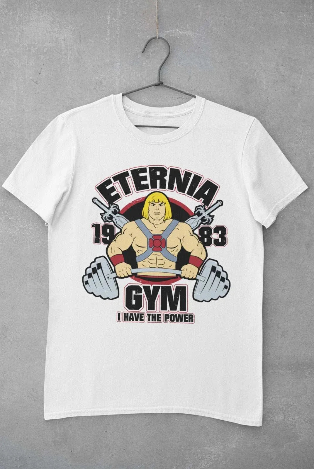 Retro Cartoon T Shirt Eternia Gym Man He 80s Throwback Greyskull Gift Idea