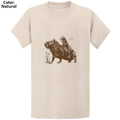 Gildan 5000 Cowboy Capybara Vintage T-Shirt - Funny Western Rodent Gift Tee