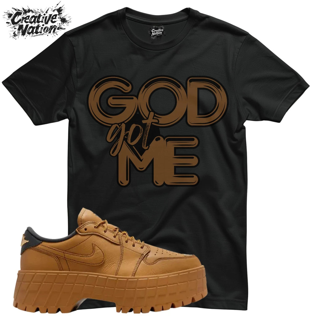 Shirt To Match 1 Low Brooklyn Wheat Unisex Tee Sneaker Shirt GOD Got Me Shirt
