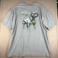Grandeur Shirt Men XXL Gray Pitbull Dog Lover Graphic Gndr Dogs Animal Tee USA