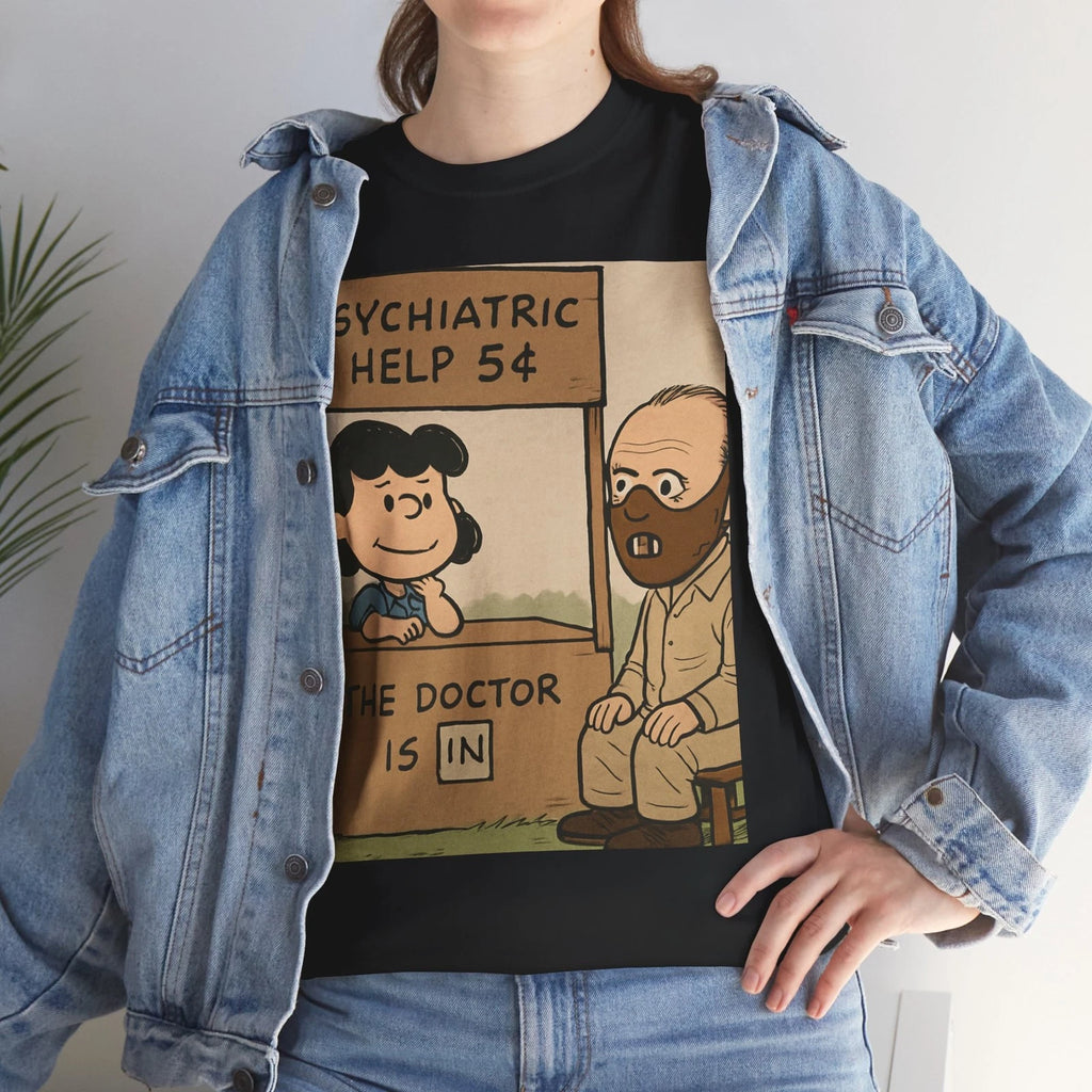Hannibal Lecter Get's Lucy's Advice Psychiatric Help Unisex Tee Unisex T-Shirt P