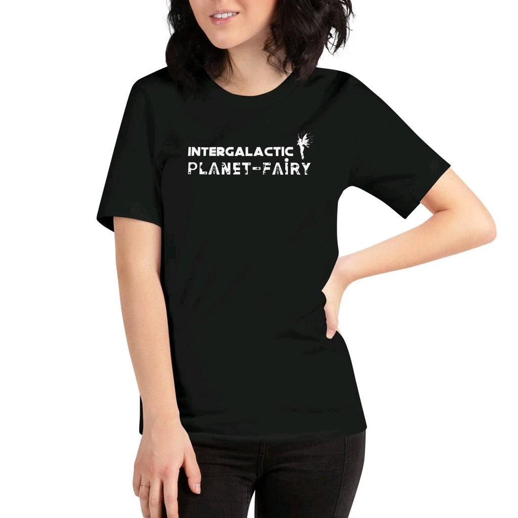 Intergalactic Planet Fairy T-Shirt Aesthetic Space Tee Gift for Women Festival