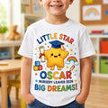 Nursery Leaver T Shirt, Personalised Kids School Graduation Gift