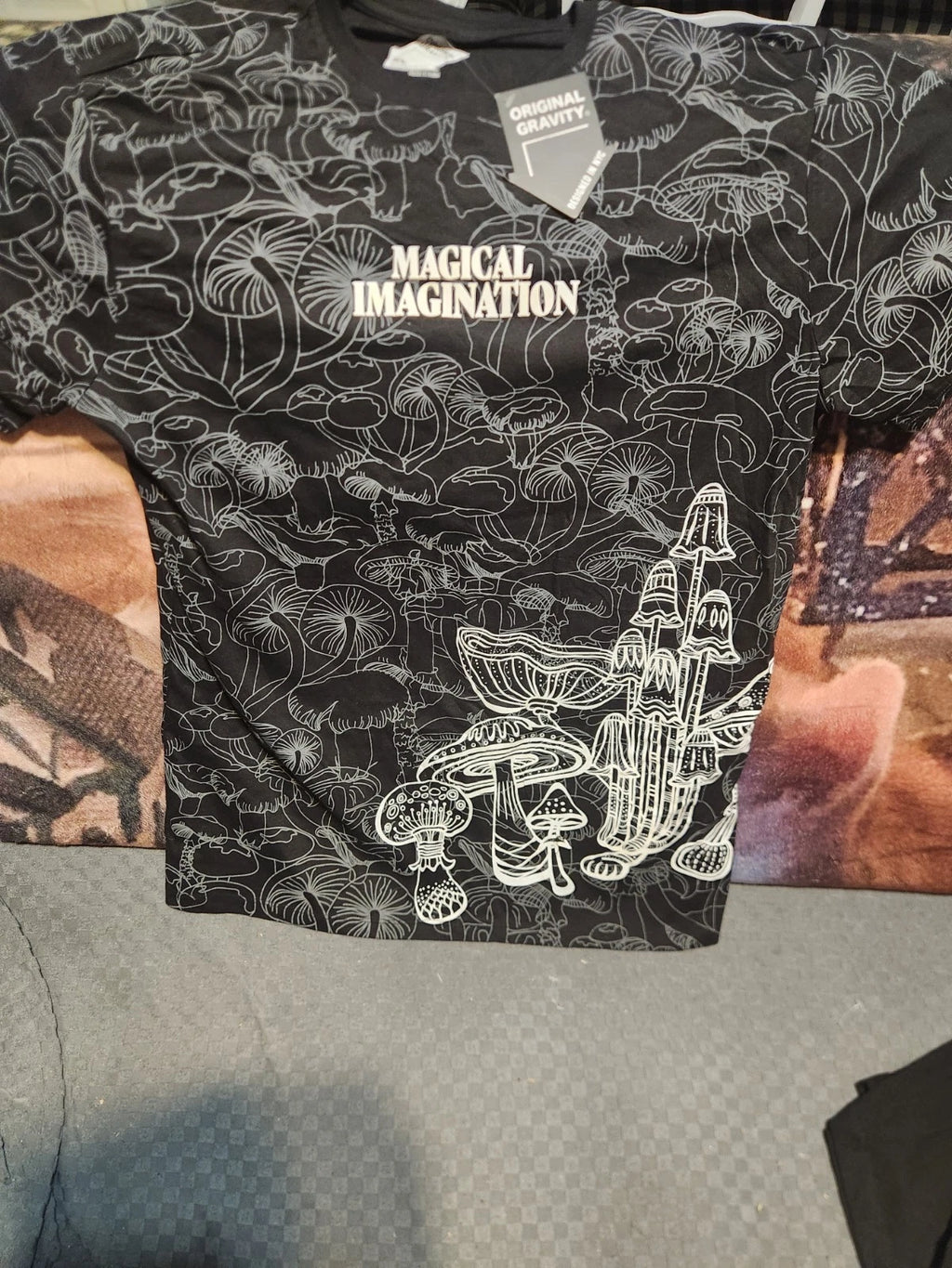 Original Gravity T Shirt Men’s XL Black Magical Imagination Streetwear New Tag