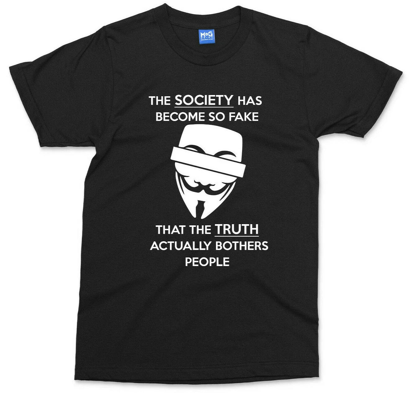 Anonymous Woke Quote T shirt Conscious Awareness Slogan Tee Guy Fawkes Men's Top