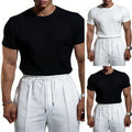 Slim Fit T-Shirt Fitness Training Tee 95% Polyester 5% Spandex Athletic Shirt