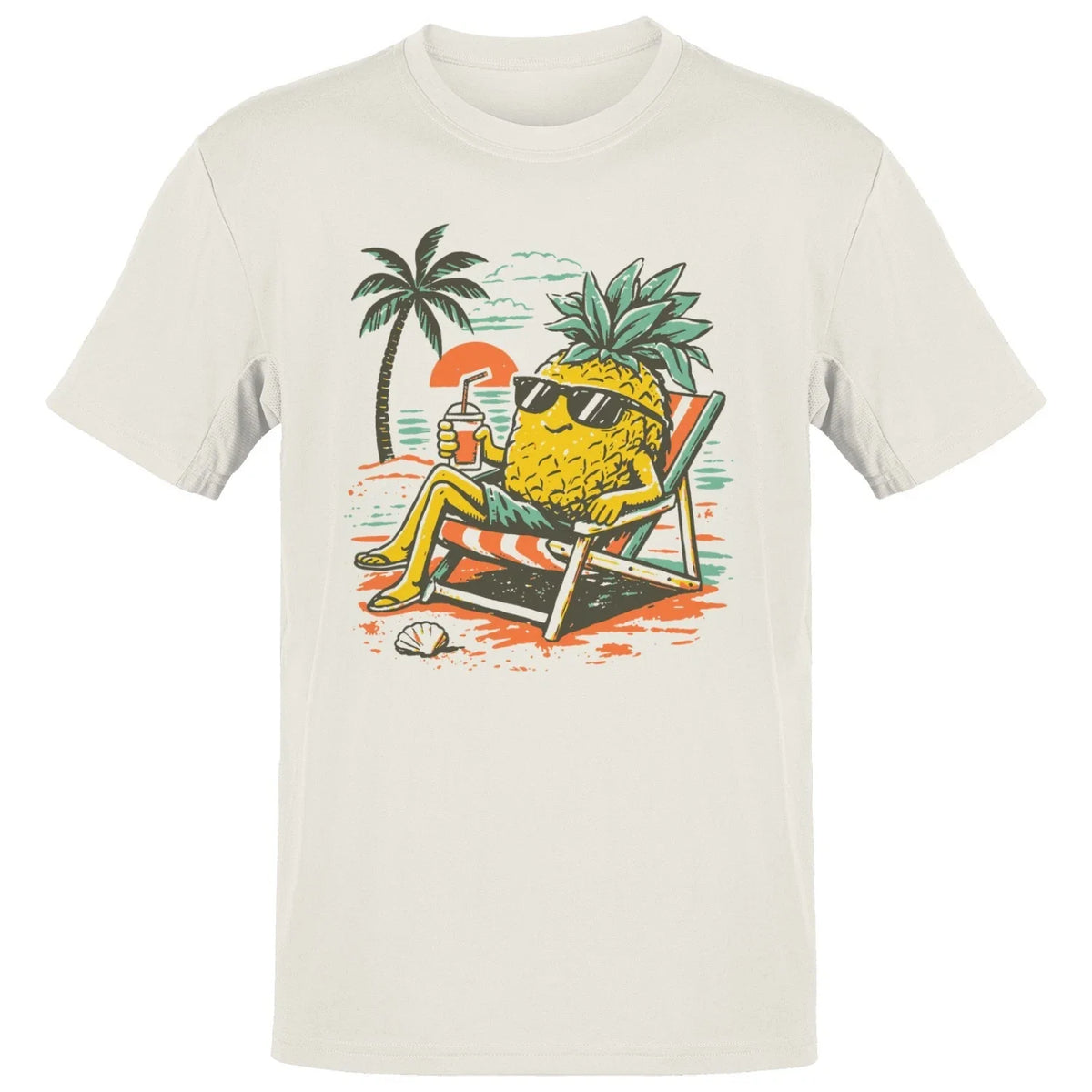 Pineapple Beach Chill Sunset Men's T-shirt