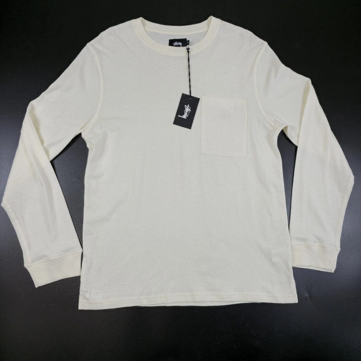Stüssy Overdyed Boxy Long Sleeve Tee Natural