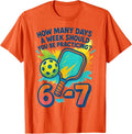 How Many Days Funny 67 Meme Pickleball Practice Unisex T-Shirt