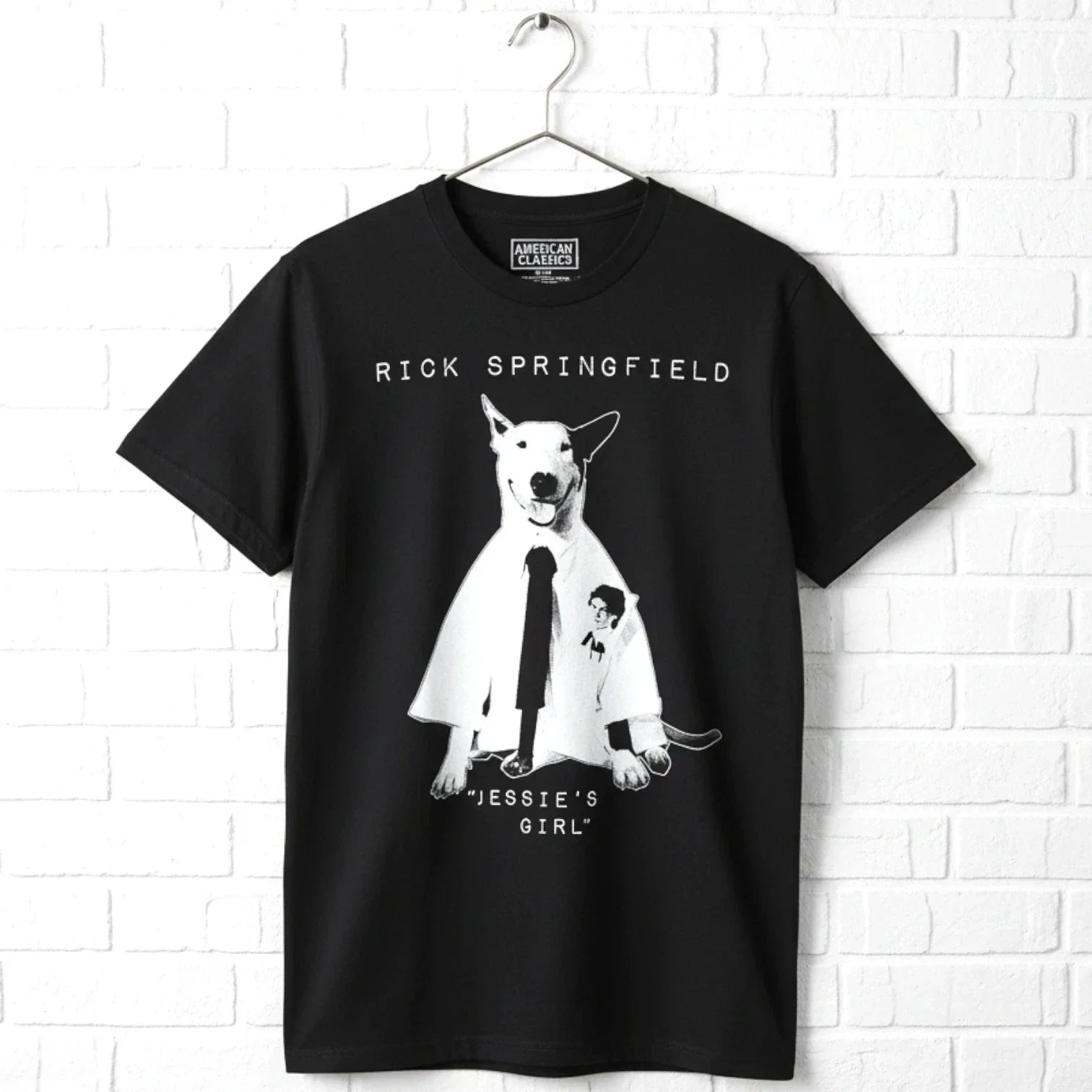 Rick Springfield Jessie's Girl Single Men's T Shirt 80's Pop Music Singer Concer