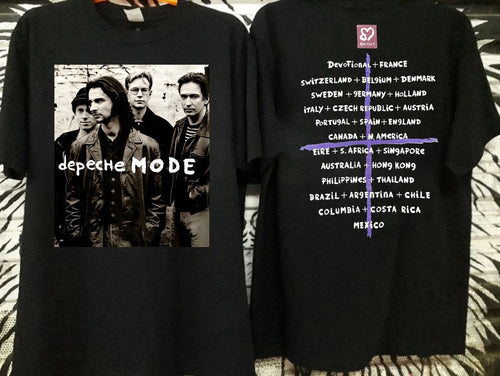1993 Depeche Mode Faith Devotional World Tour Concert 90s Shirt