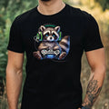 Mens Gamer Animal Print Cotton T-Shirt Size XS to 5XL