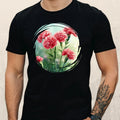 Mens Clove Flowers Garden Cotton T-Shirt Size XS to 5XL