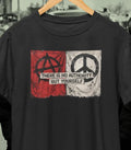 Crass No Authority Anarcho Punk Rock T-Shirt / Anarchy Peace 5000 Hardcore Tee