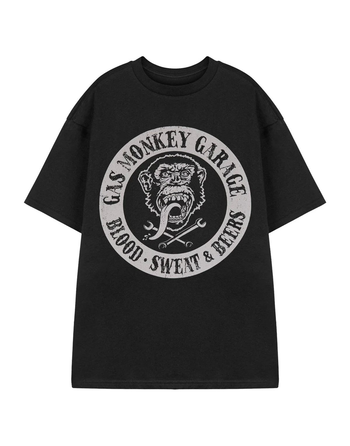 Gas Monkey Garage Short Sleeved T-Shirt | Mens Black | Official Merch