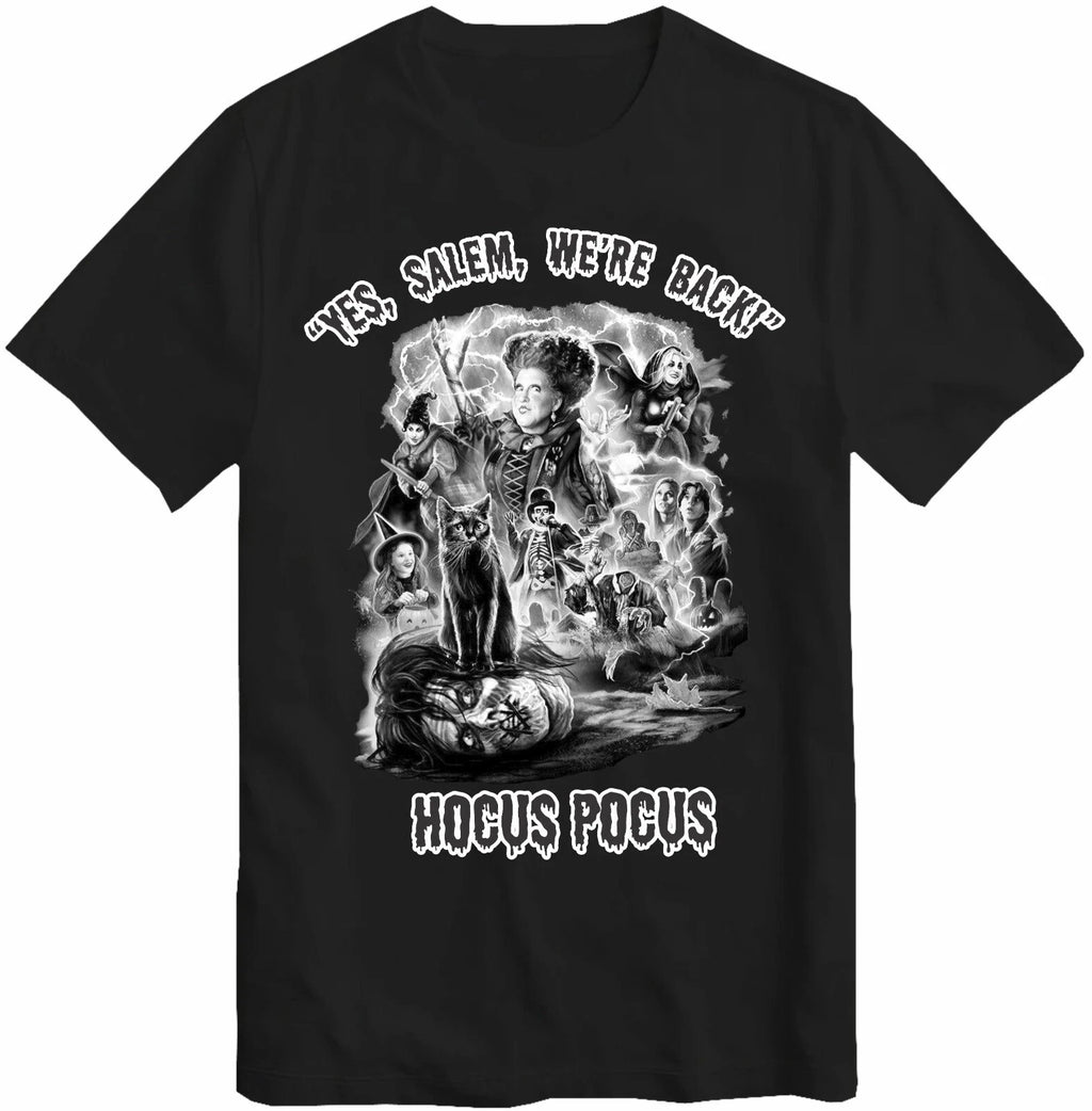 The Sanderson Sisters Hocus Pocus Halloween Gothic Novelty Salem T-Shirt Top