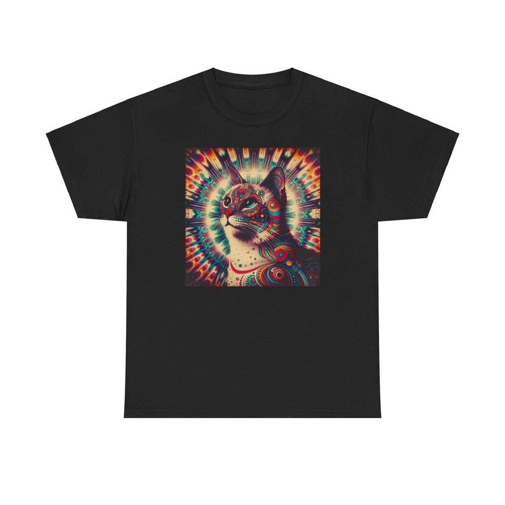 Psychedelic Cat Tee, Dark Grunge, Scene, Punk Aesthetic, Gothic Alt Shirt, D2