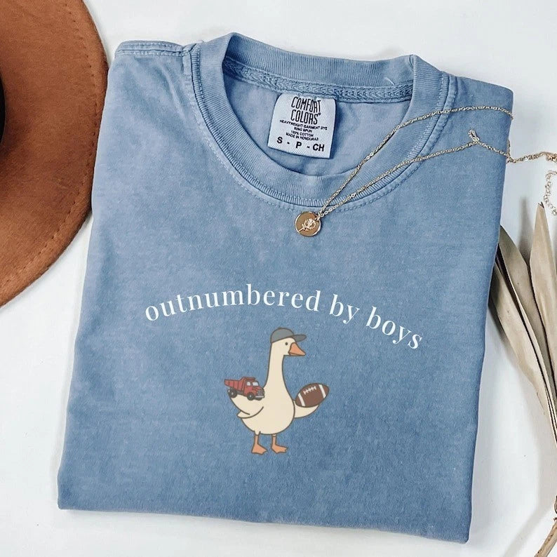 Comfort Colors Funny Boy Mom Goose Shirt, Boy Mom Shirt, Boy Mama Gift, Boy Mom