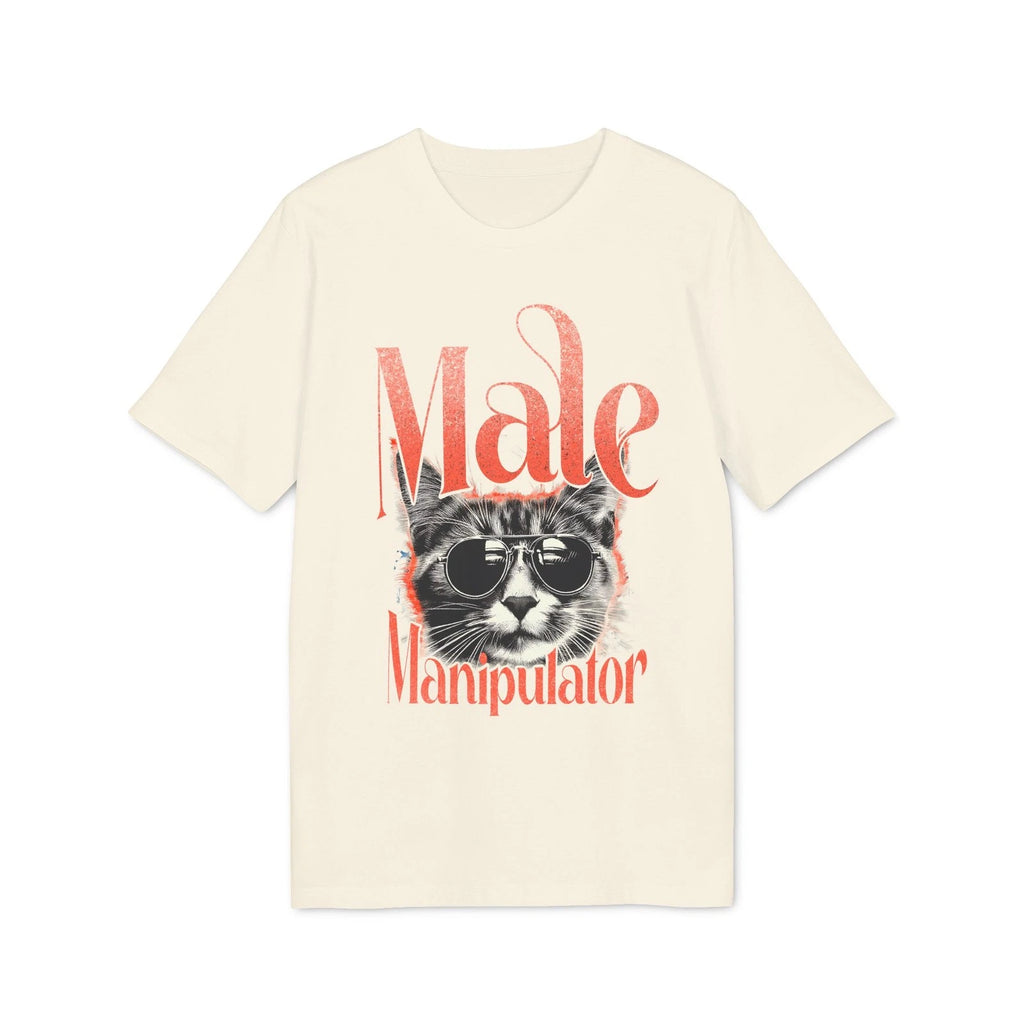 Cool Cat 'Male Manipulator' T-shirt | Cat Face Sunglasses Graphic