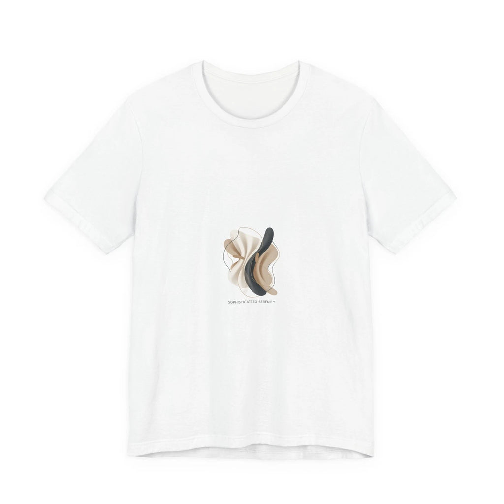 Abstract Neutral Minimalist Tee | Quiet Luxury, Subtle Texture