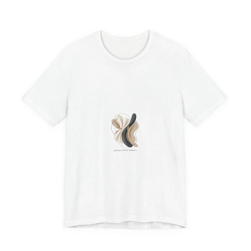 Abstract Neutral Minimalist Tee | Quiet Luxury, Subtle Texture