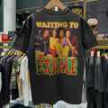 1995 Waiting To Exhale Whitney Houston Rap Classic T-Shirt Black XL