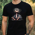 Mens Funny Ostrich Bird Print Cotton T-Shirt Size XS to 5XL