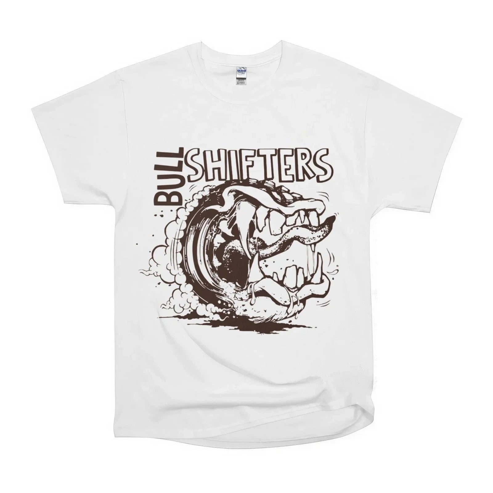 Bull Shifters Monster Tooth Cool Art Tee Classic NWT Gildan Size S-5XL T-Shirt