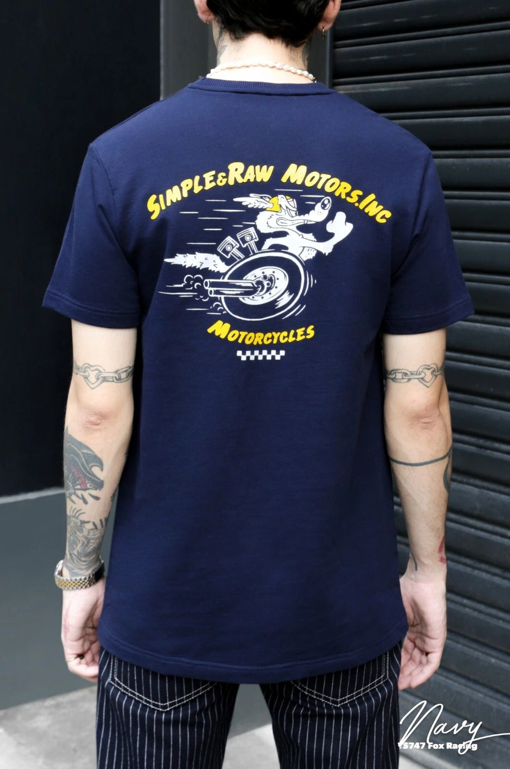 Simple&Raw TS747 Fox Racing t-shirts (Navy)