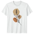 Boho Minimalist Line Art Botanical T-Shirt Minimalist Art Botanical Birthday