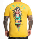 SULLEN CLOTHING ISLANDS MERMAID TATTOO ART YELLOW PREMIUM T-SHIRT