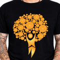 Abstract Tree Circles Graphic T-Shirt Gold Art Spiritual Tee Nature Boho Gift