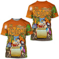 Summer Fashion Funny Cartoon Flintstones 3D Printing T-shirt V270