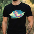 Mens Funny Grumpy Unicorn Print Cotton T-Shirt Size XS to 5XL