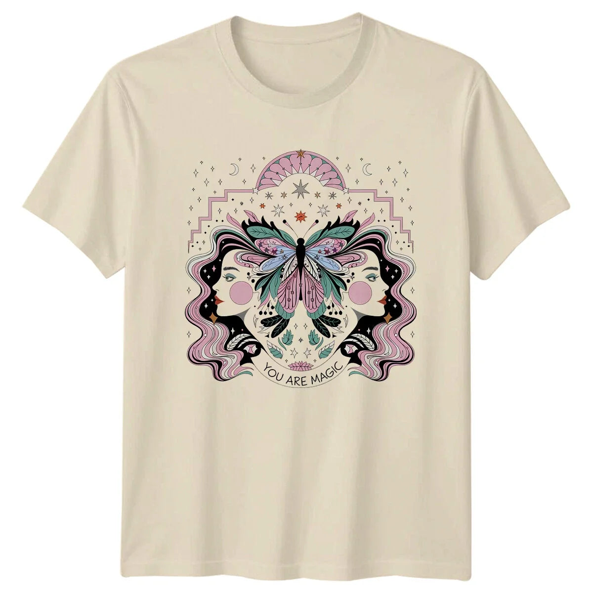 You Are Magic Boho Celestial Butterfly T-Shirt Womens Mens
