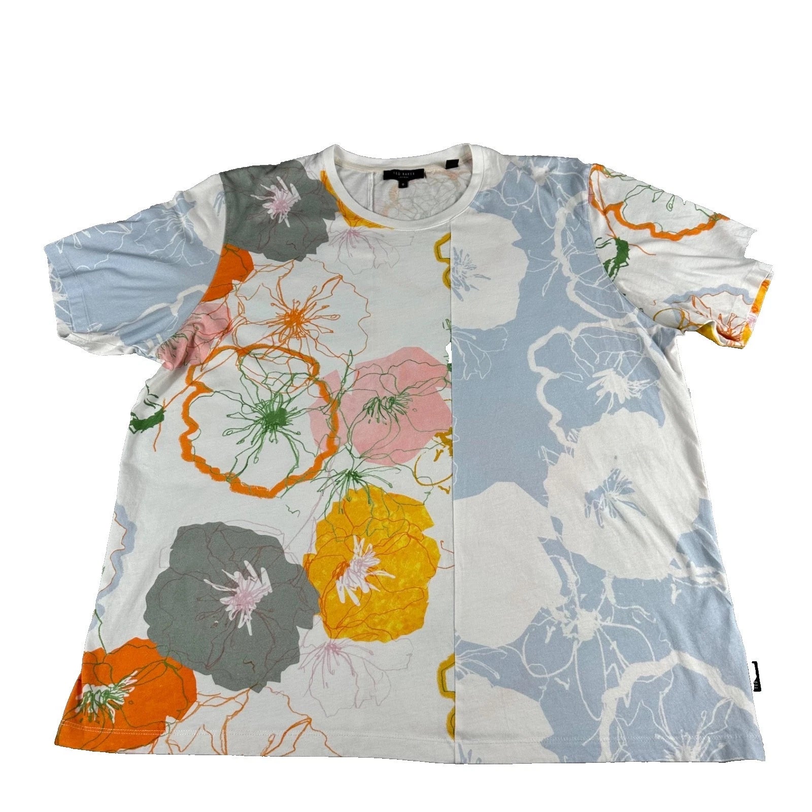 Ted Baker Tshirt Mens XXL Size 6 MMB Warmday SS Smart Casual Urban Preppy