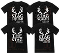 Stag squad mens group bucks night personalised tshirts