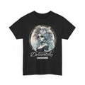 Delicately Unhinged Gothic T-Shirt – Gray Design on Black Tee