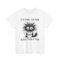 Coffee Cat Shirt Funny Black Cat Lover Caffeine Humor Cute Kitten Tee Gift