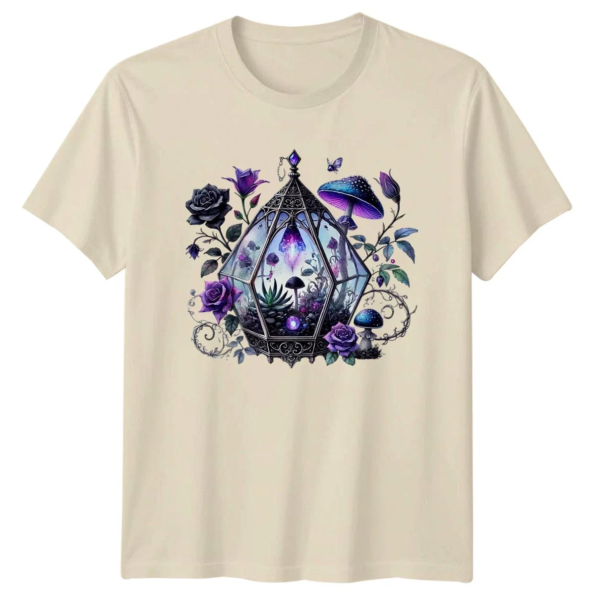 Enchanted Gothic Terrarium Magic Garden T-Shirt Gothic Garden Fantasy