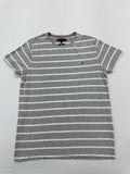 Tommy Hilfiger Men's Gray Slim Fit T-Shirt Size L Striped